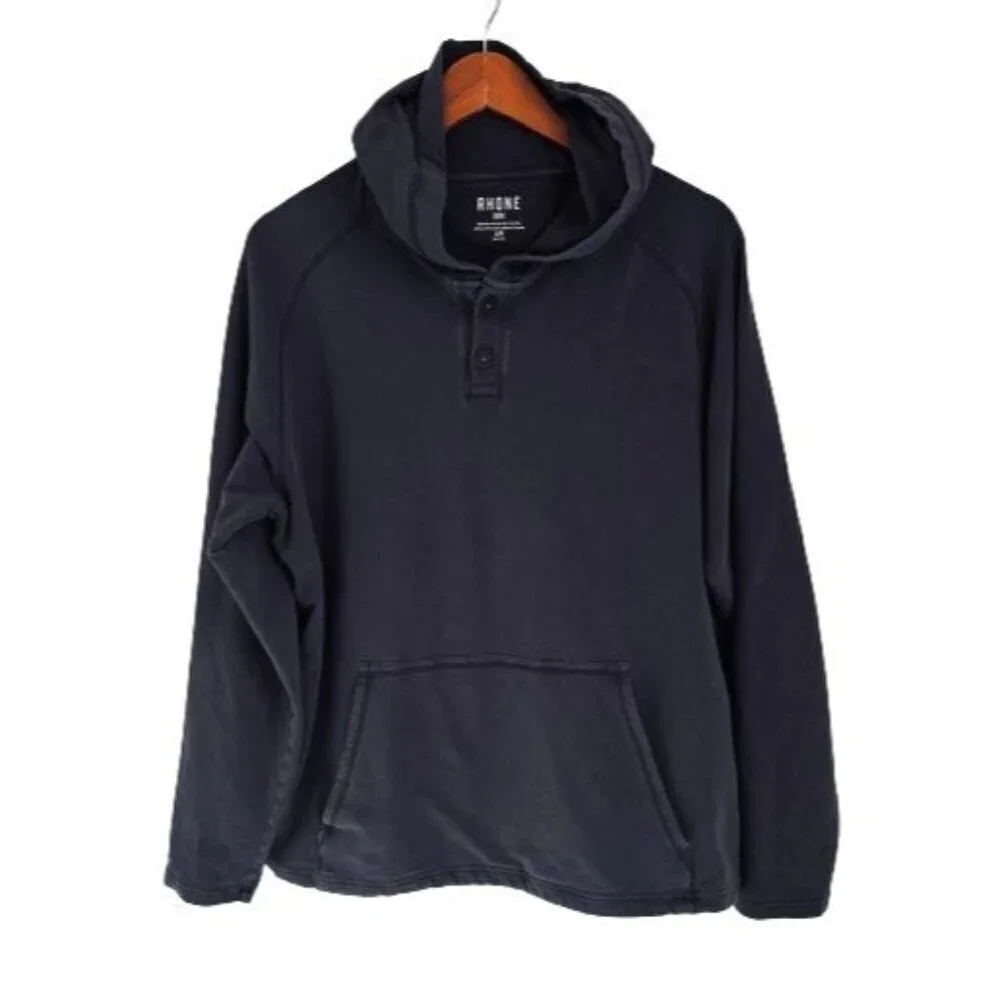 RHONE Sweatshirt Athletic Hoodie Kangaroo Pocket Size Large